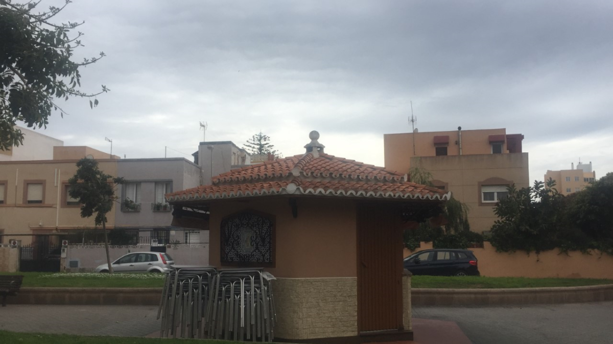 El Lengüetas, el popular quiosco cerrado a cal y canto debido a la crisis del COVID-19.