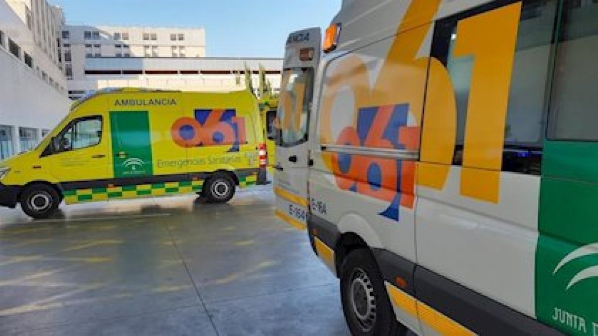 Imagen de ambulancias del 061