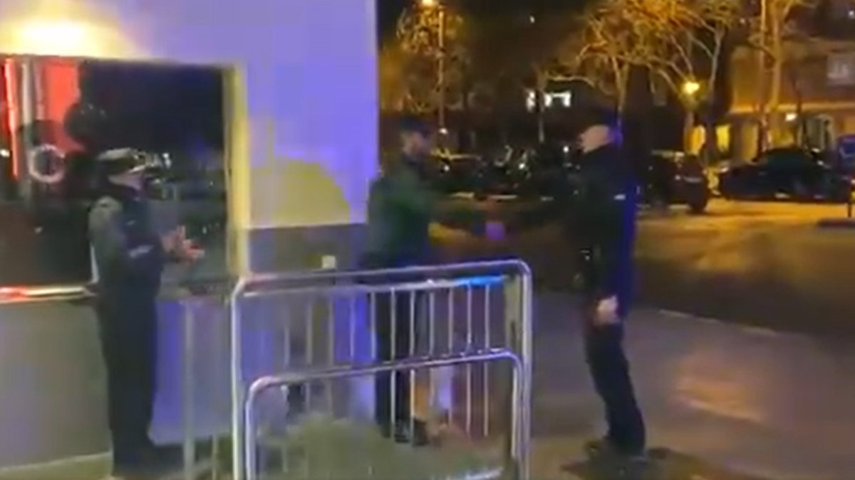 Imagen del homenaje de la Ertaintza a la Guardia Civil en Vitoria.