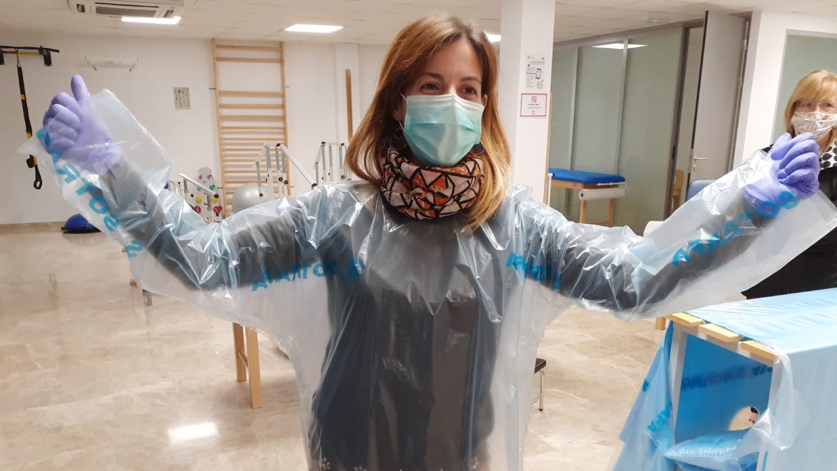 Equipo confeccionado con el material aportado por Sotrafa.