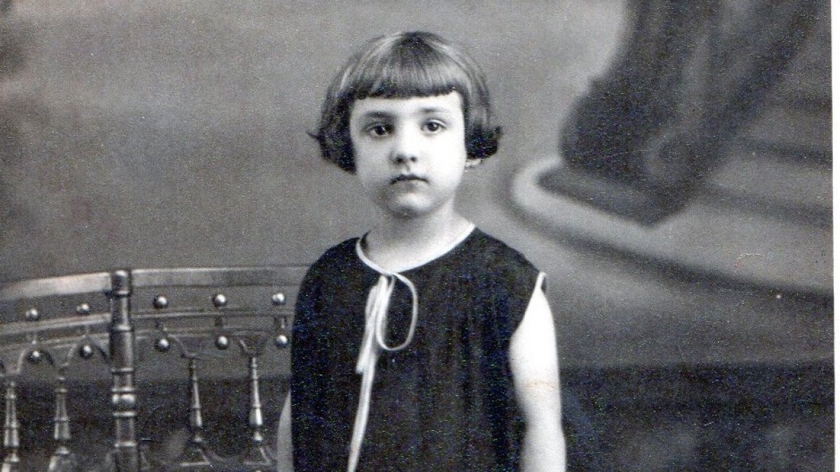 Matildita Morales en una imagen de la infancia.