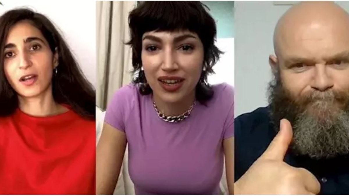 Alba Flores, Úrsula Corberó y Darko Peric.