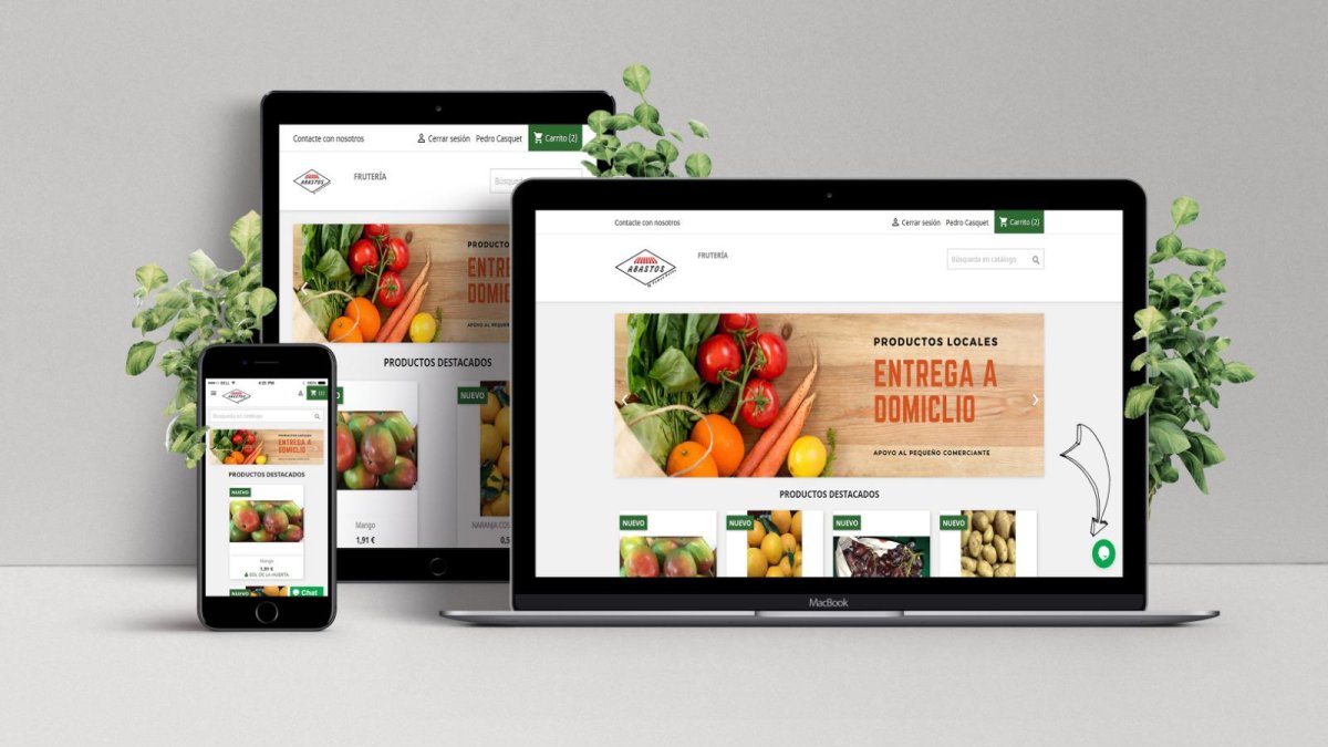 Imagen de la plataforma online creada.