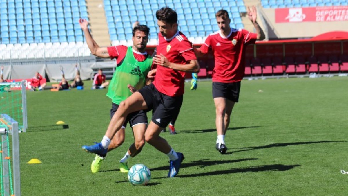 Entrenamiento del Almería.