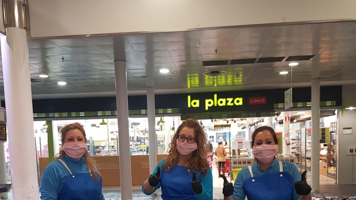 El equipo de Hijas de Juan Morato, formado por Loreto, Maribel y Lydia.