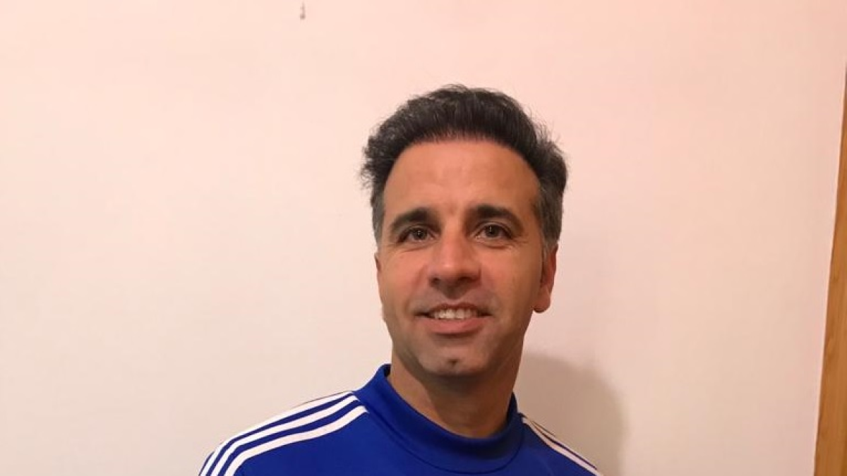 Javi del Pino es el míster del Cadete C del Almería, el CD Oriente.
