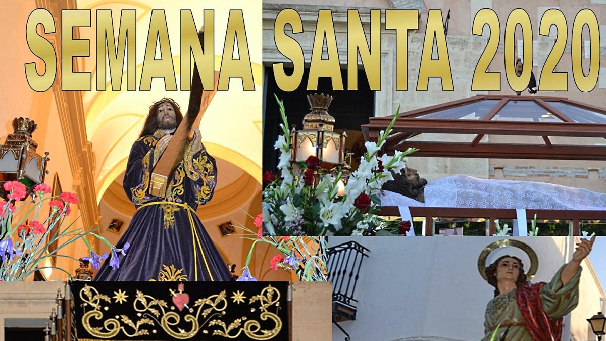 Cartel anunciador de la Semana Santa de Lucainena de las Torres 2020.