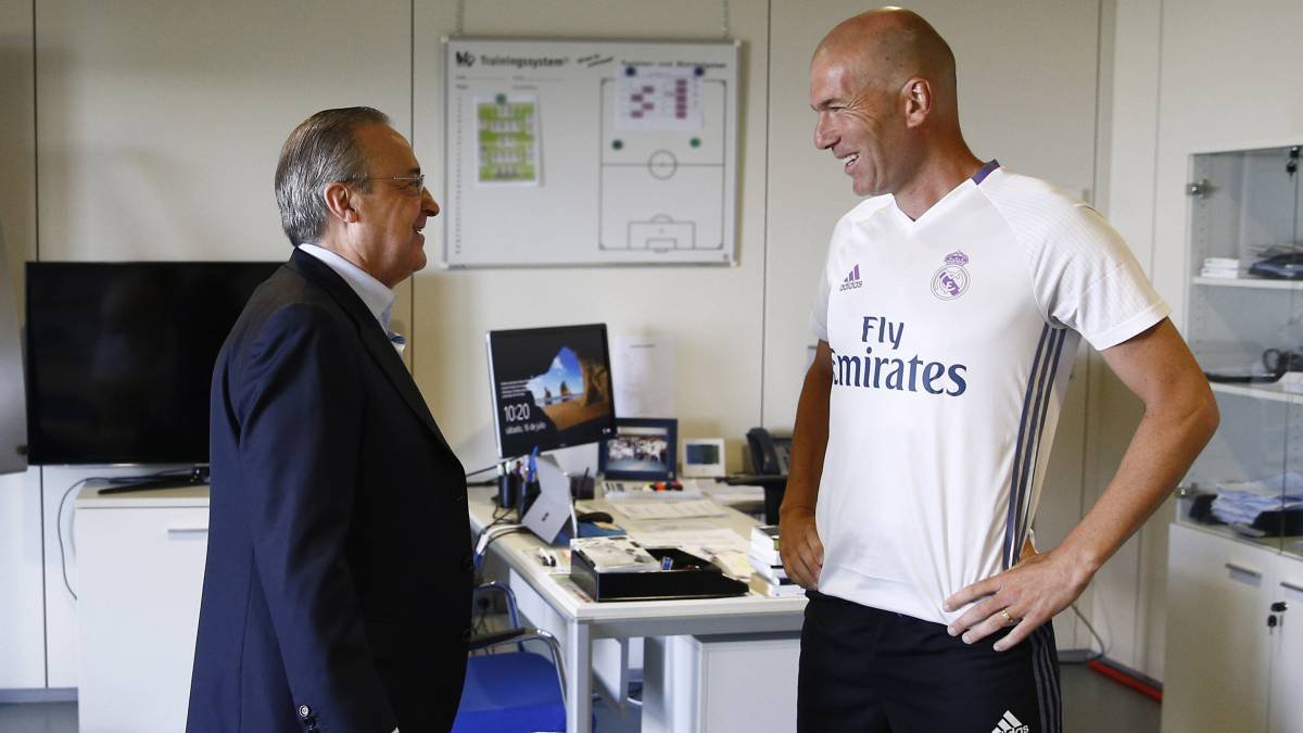 Florentino Pérez y Zidane.