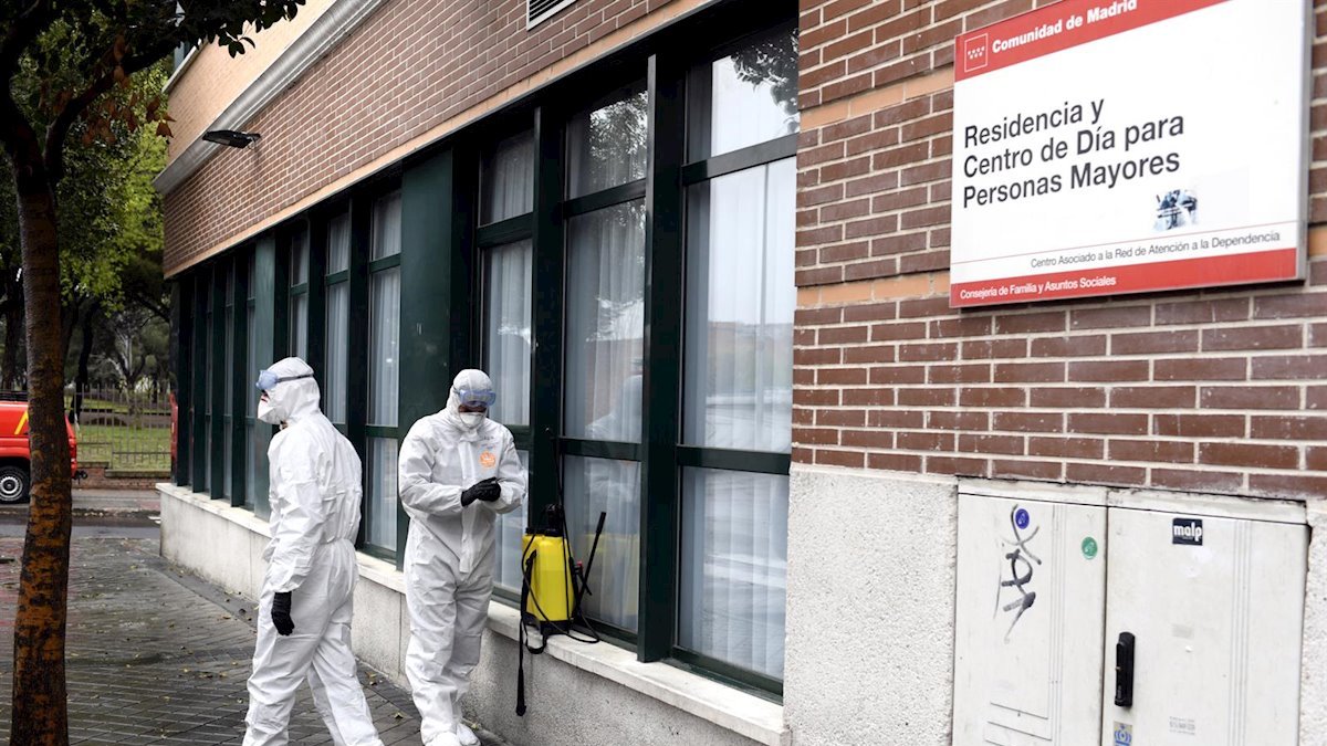 Más del 50% de los fallecidos en España eran ancianos de residencias.