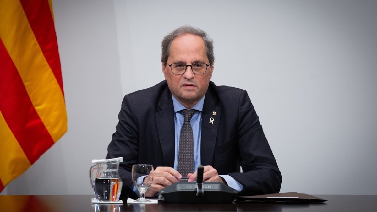 El presidente del Gobierno de Cataluña, Quim Torra.