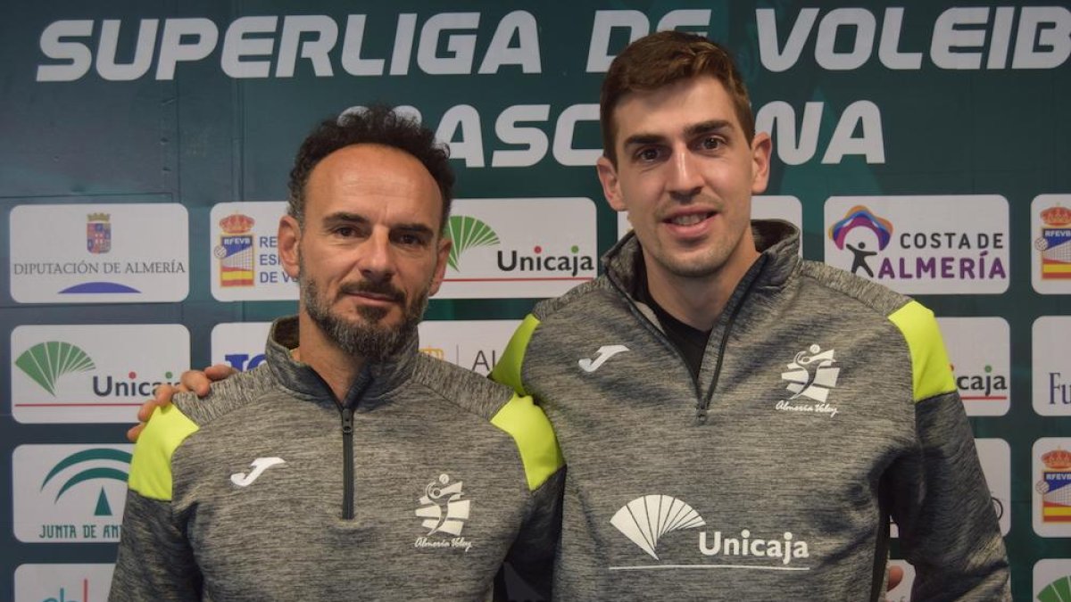 Manolo Berenguel y Jorge Almansa en el Moisés Ruiz.