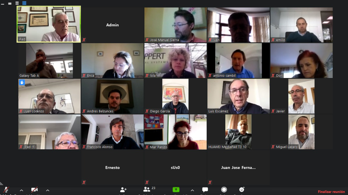 Reunión telemática de la directiva de Asempal.