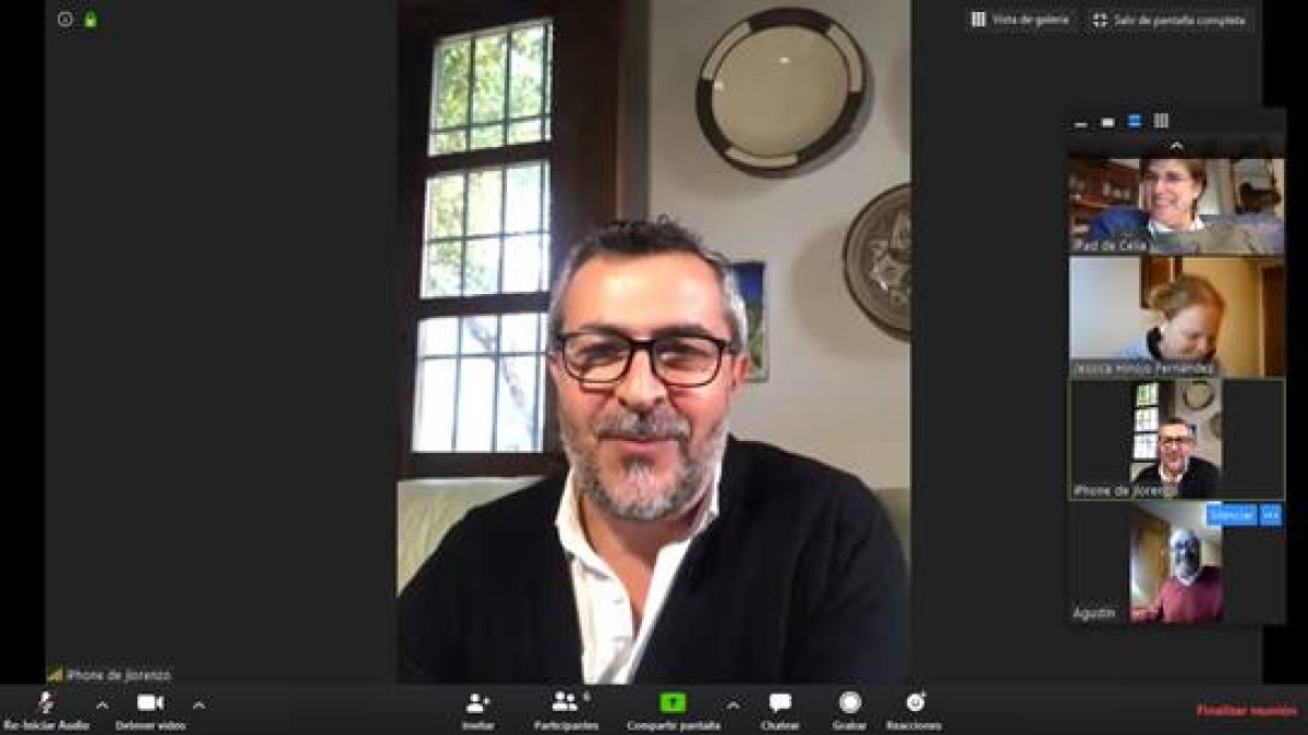 Imagen del pleno virtual del Ayuntamiento de Serón.