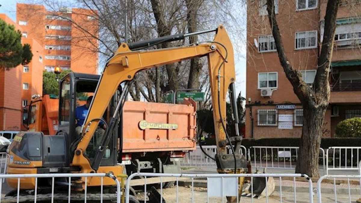 Imagen de archivo de una obra en el municipio madrileño de Coslada.