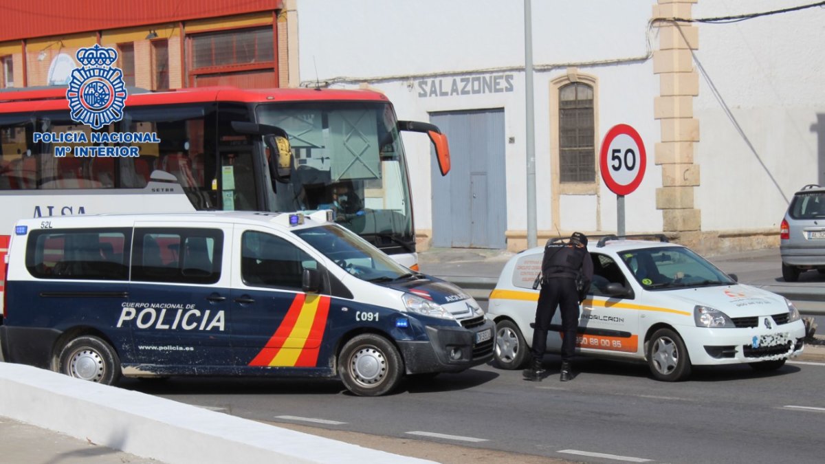Todo ocurrió en un control de la Policía Nacional.