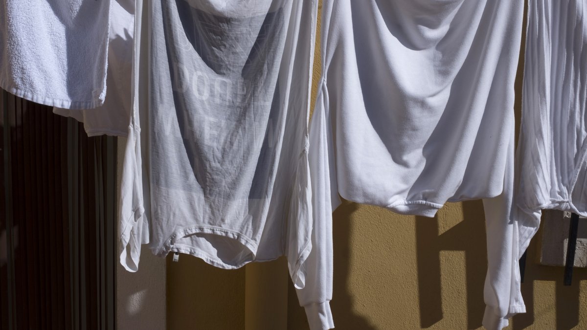 La ropa tendida nos delata durante el confinamiento.