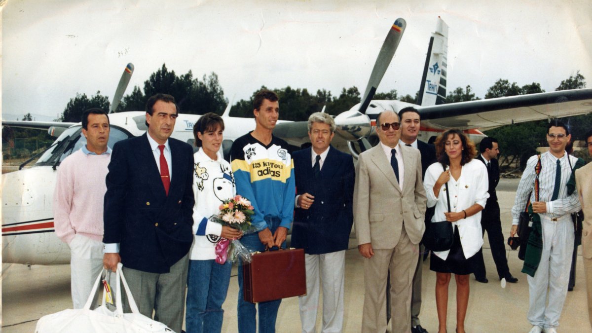 El día que Ivan Lendl vino a jugar al Club de Tenis Indalo.