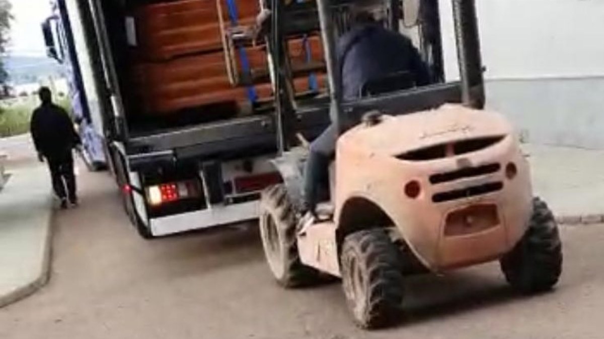 Captura de pantalla del vídeo grabado en el crematorio nijareño.