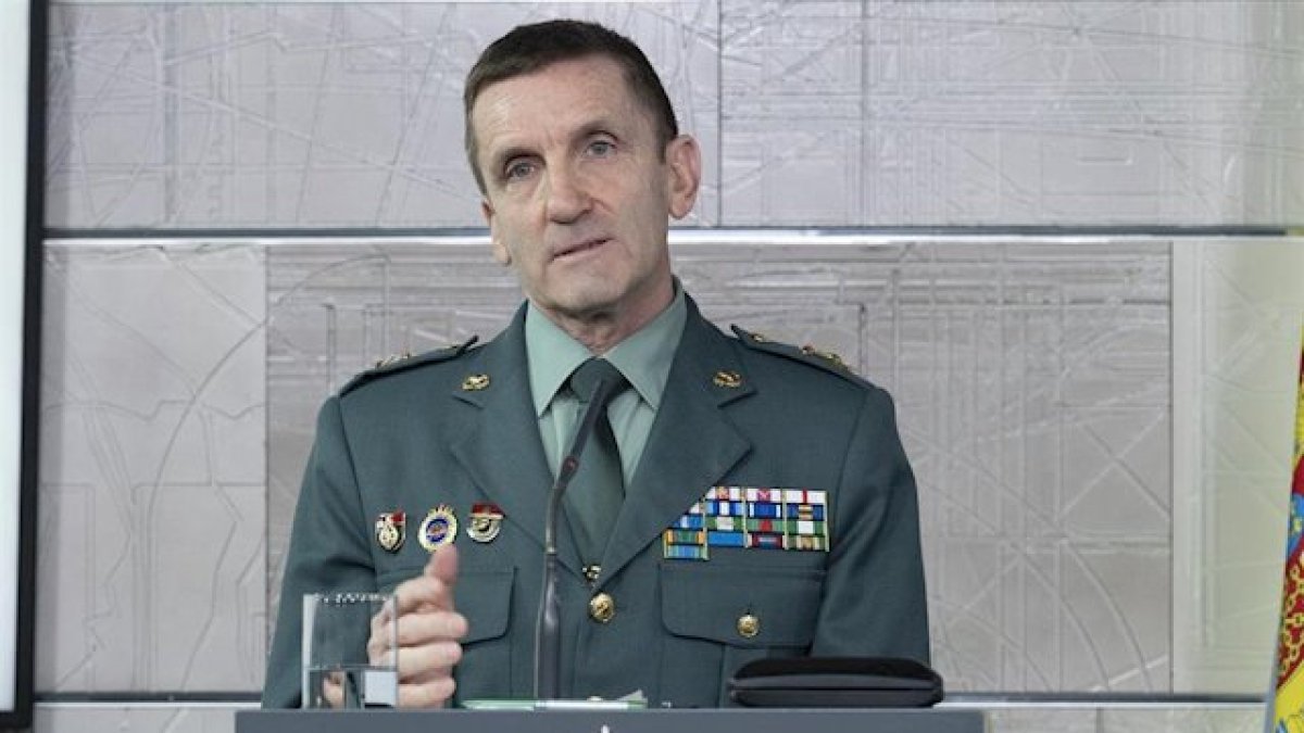 El Jefe del Estado Mayor de la Guardia Civil, general José Manuel Santiago.