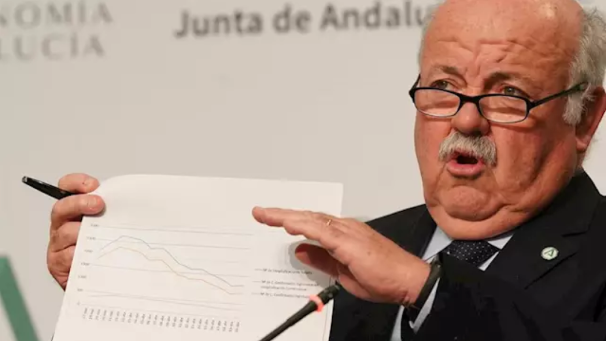 El consejero de Salud y Familias, Jesús Aguirre.