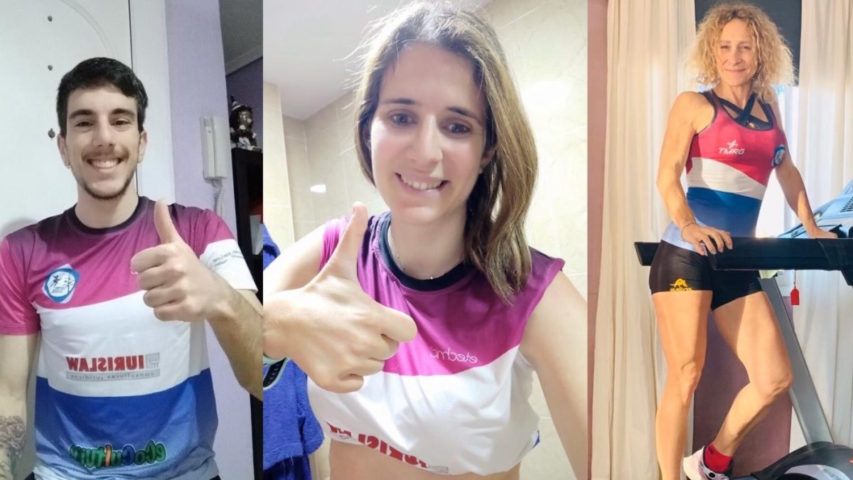 Reuniones telemáticas para hacer entrenamientos.