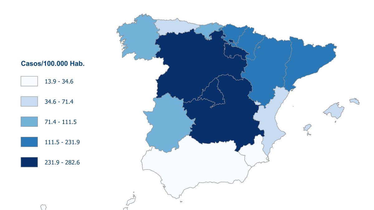El mapa de incidencia del coronavrius podría tener relación con el del tiempo.