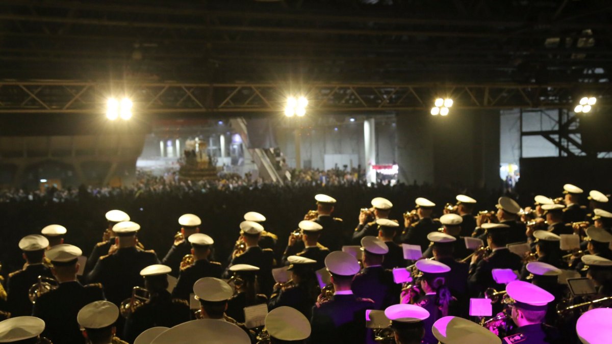 El Carmen, en un momento de su actuación en Esencia Cofrade. Foto de Dani Pérez.