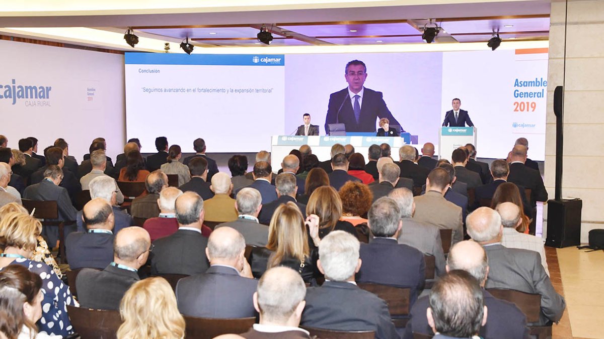 Asamblea General de Cajamar celebrada en 2019.