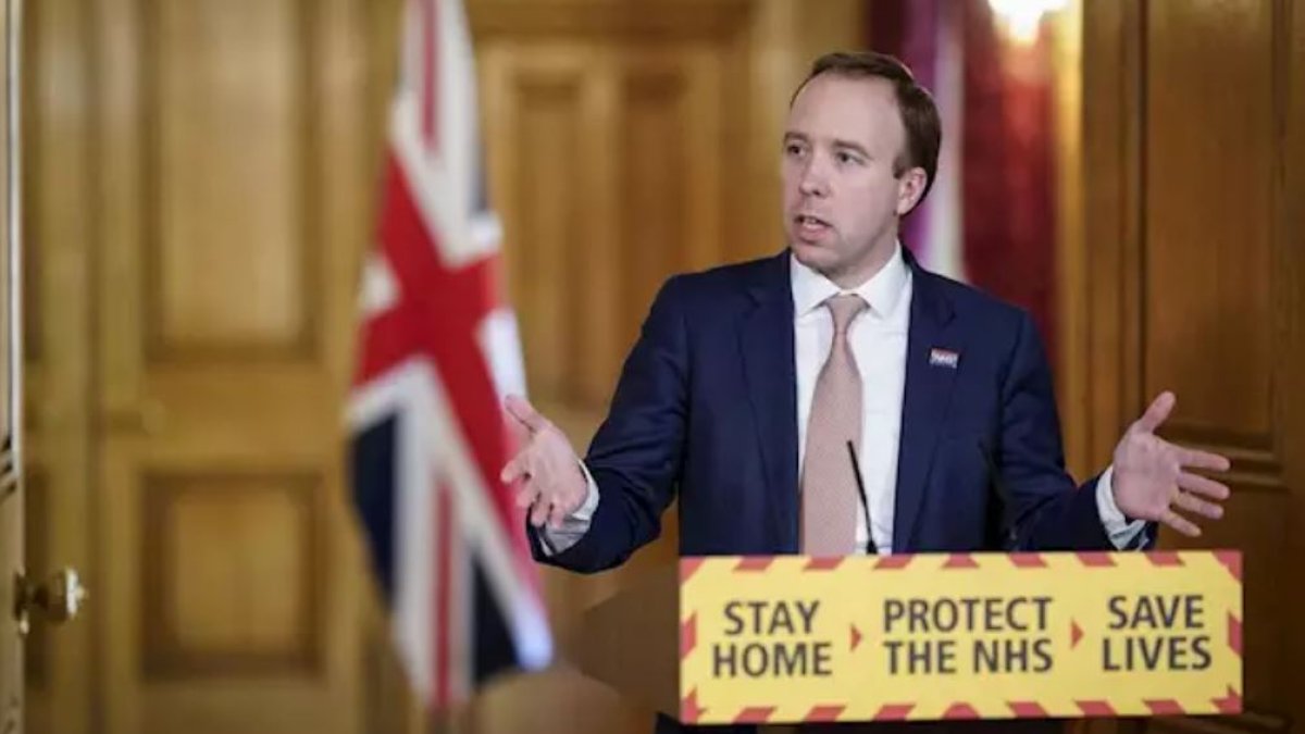 El ministro de Salud británico, Matt Hancock.