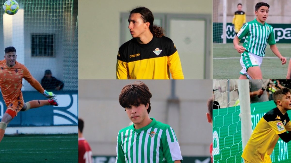 Los cinco representantes almerienses en el Betis.