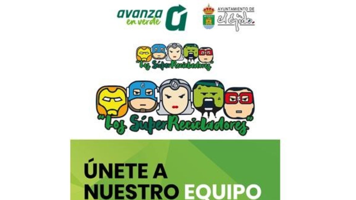 Imagen de la campaña ‘Los SuperRecicladores’, de el ejido.