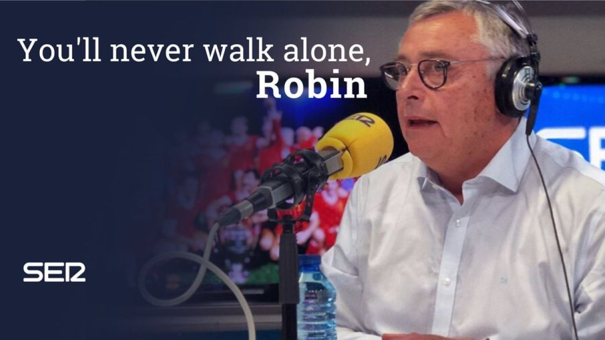 Michael Robinson en la Cadena SER.