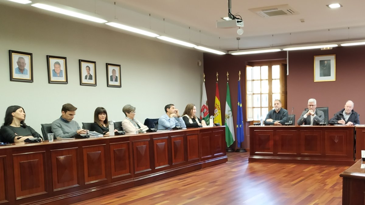 Parte del equipo de Gobierno en uno de los últimos Plenos celebrados.