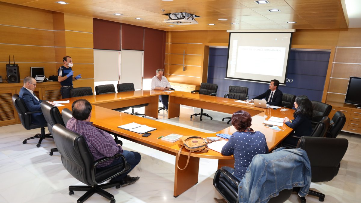 Reunión en el Ayuntamiento de El Ejido.
