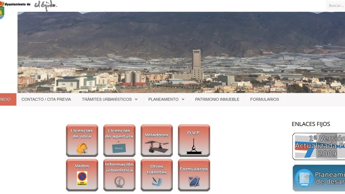 Podrá accederse al impreso a través de la web de Urbanismo del Ayuntamiento de El Ejido.