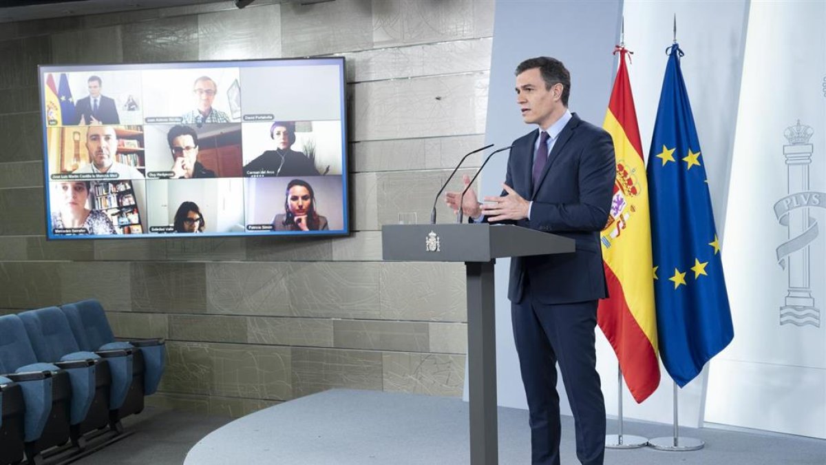 Pedro Sánchez ha comparecido esta tarde.