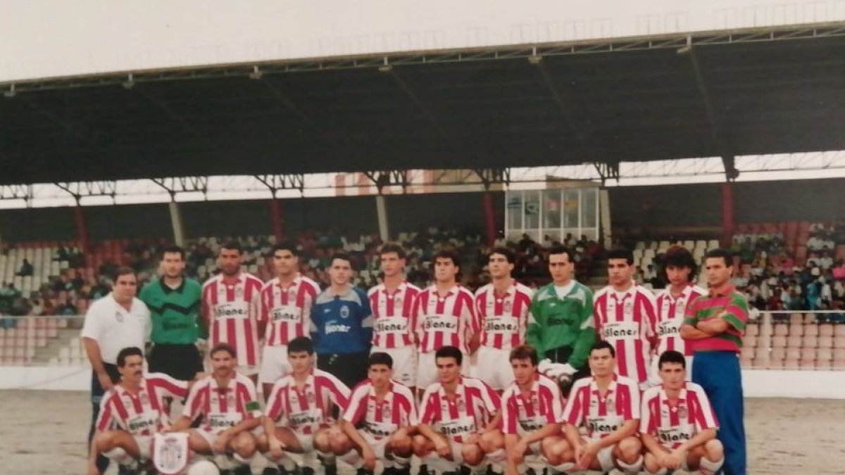Los hombres de Pepe Navarro en el primer Almería de la 1989-90