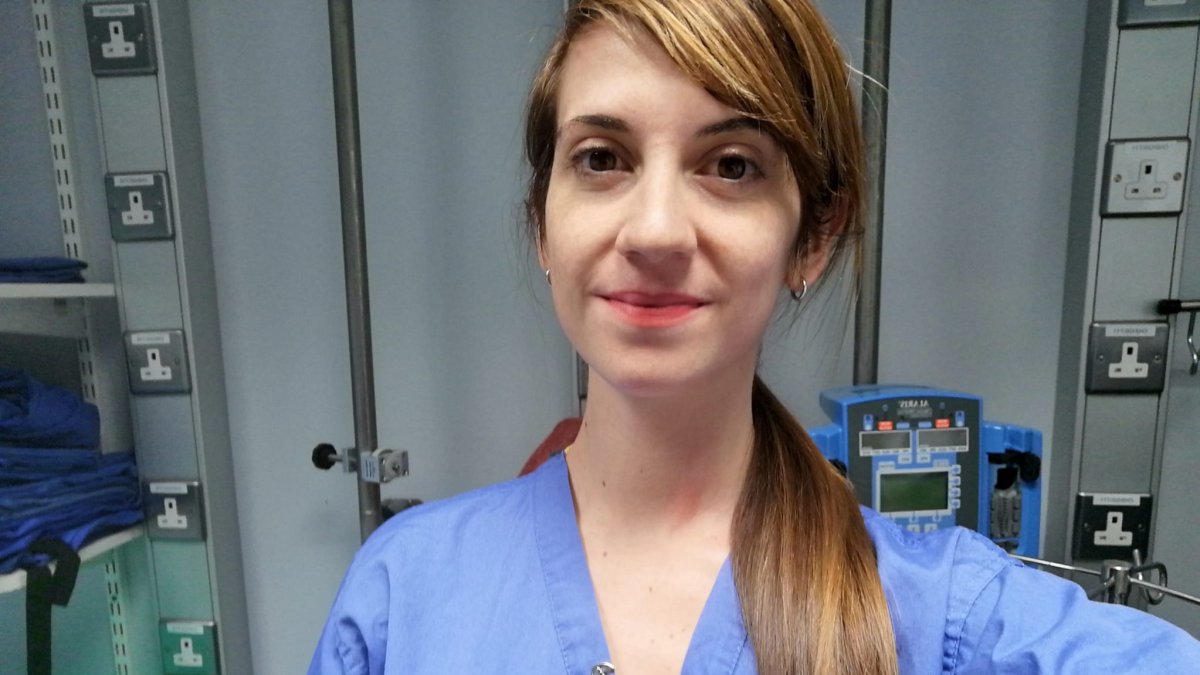 Alba Fuillerat, enfermera almeriense en Dublín.