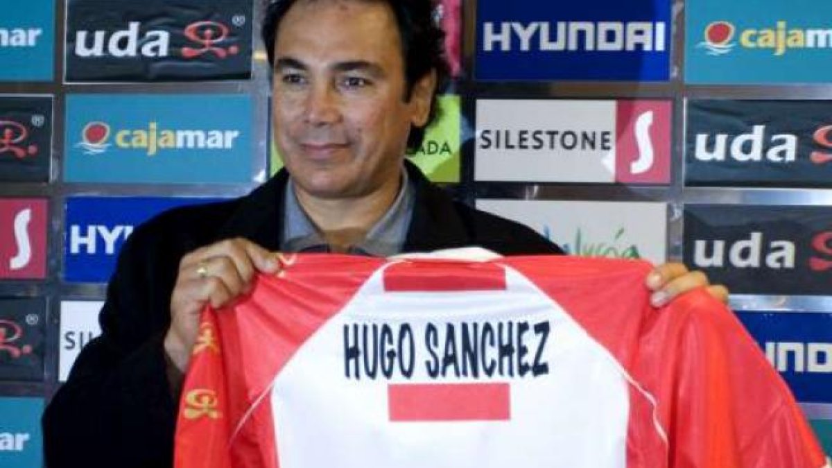 Hugo en su etapa en el Almería.