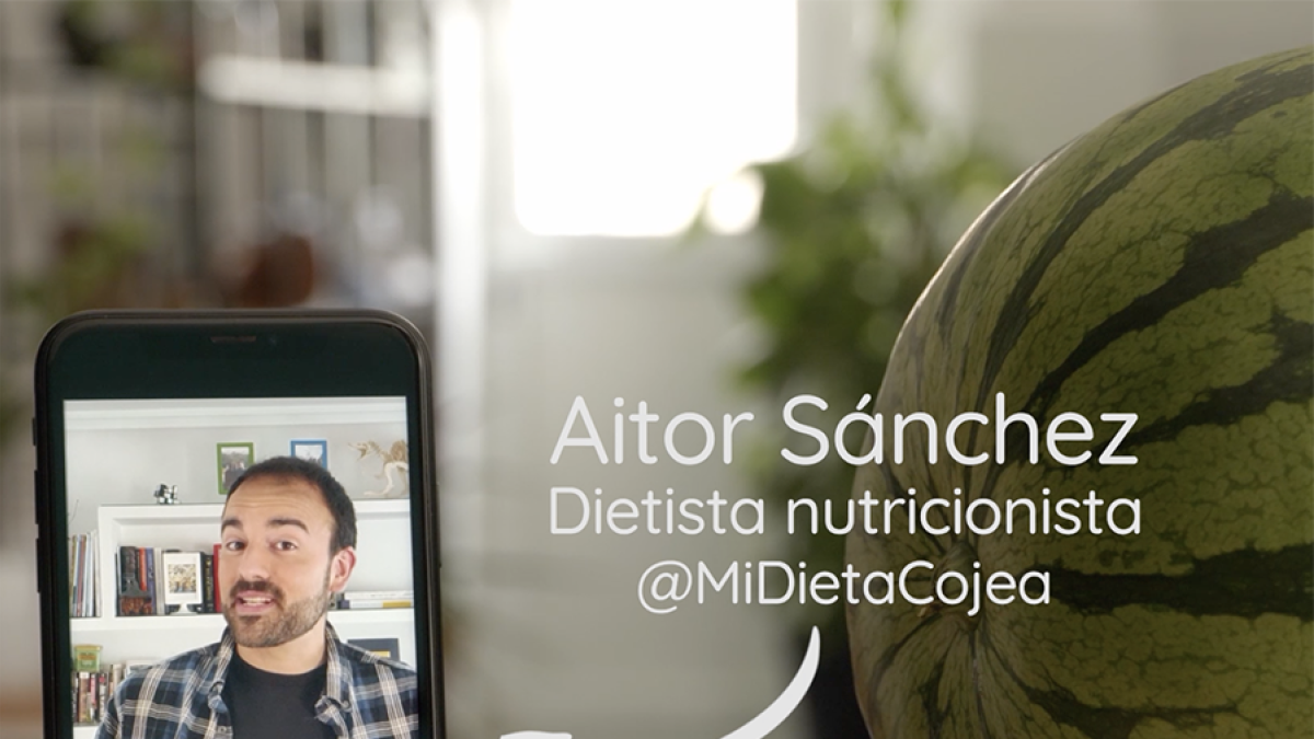 Aitor Sánchez, nutricionista, protagoniza los spots publicitarios