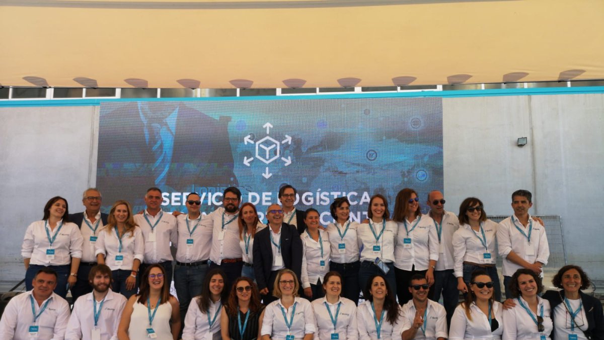 La plantilla de Bioline Iberia el día de su presentación