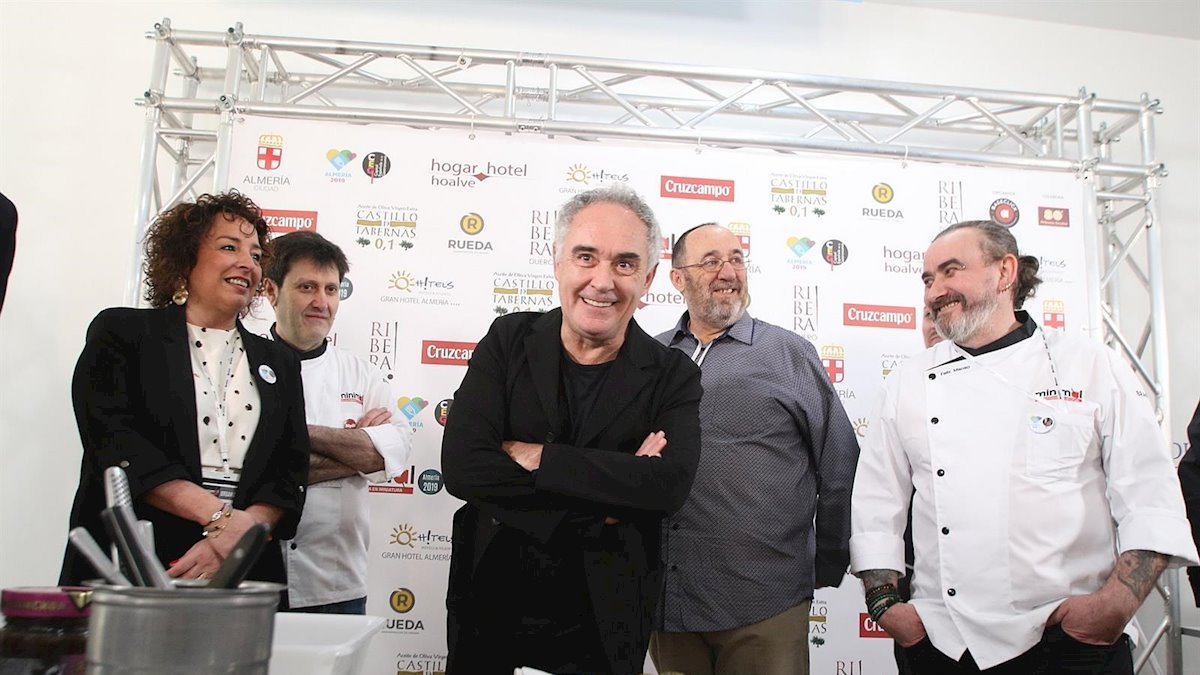 El chef en una visita a Almería.