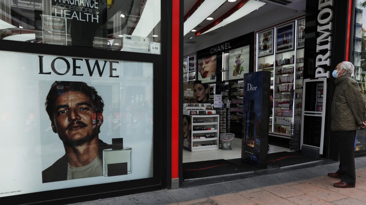 Una perfumería en la calle Serrano de Madrid.