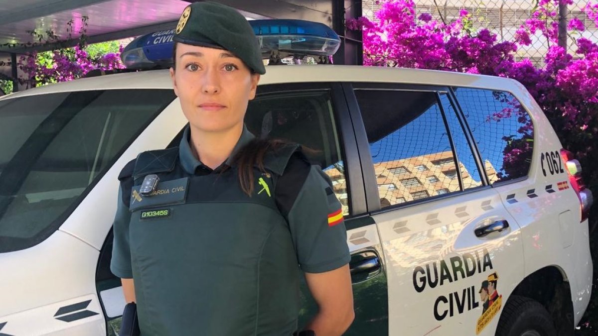 Pilar Soria Mateo, agente de la Guardia Civil en prácticas.