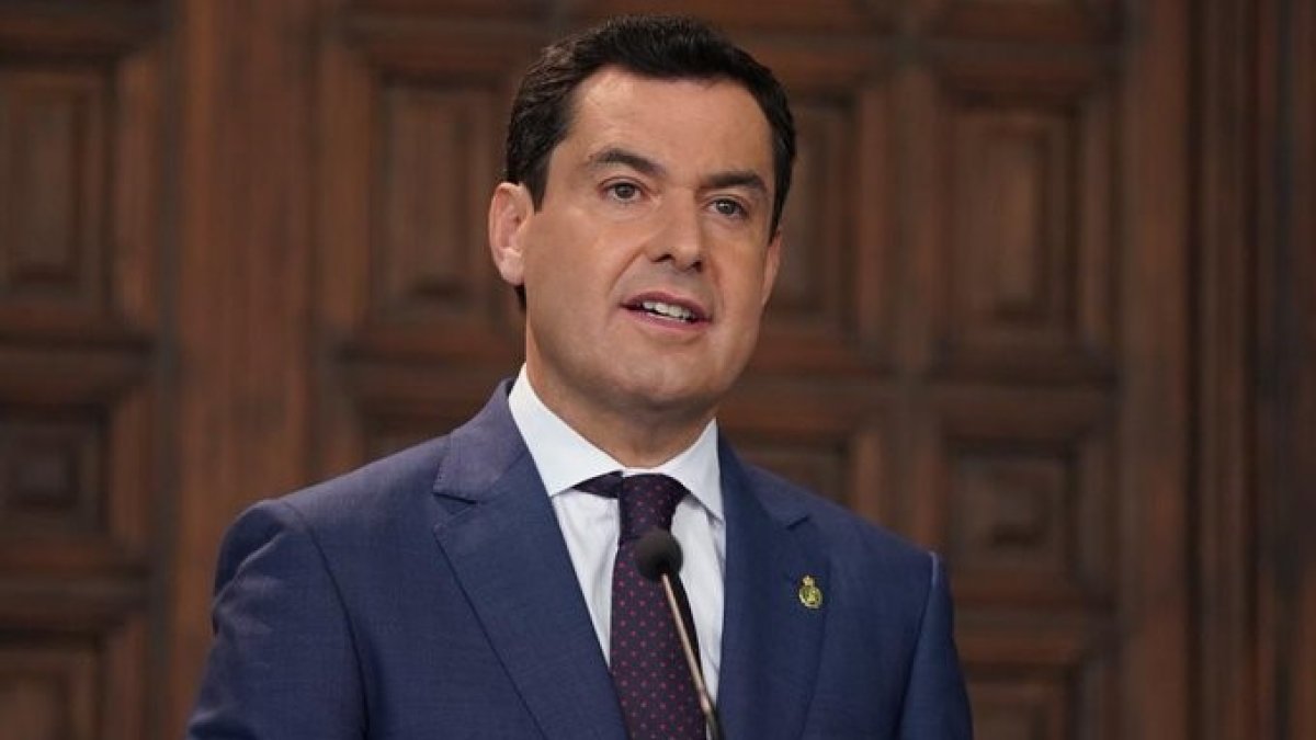 El presidente de la Junta de Andalucía, Juan Manuel Moreno.