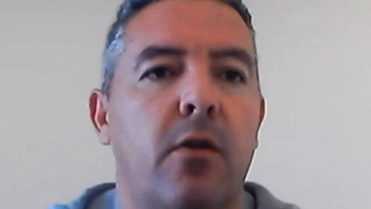 El director deportivo del Badajoz, David Vizcaíno.