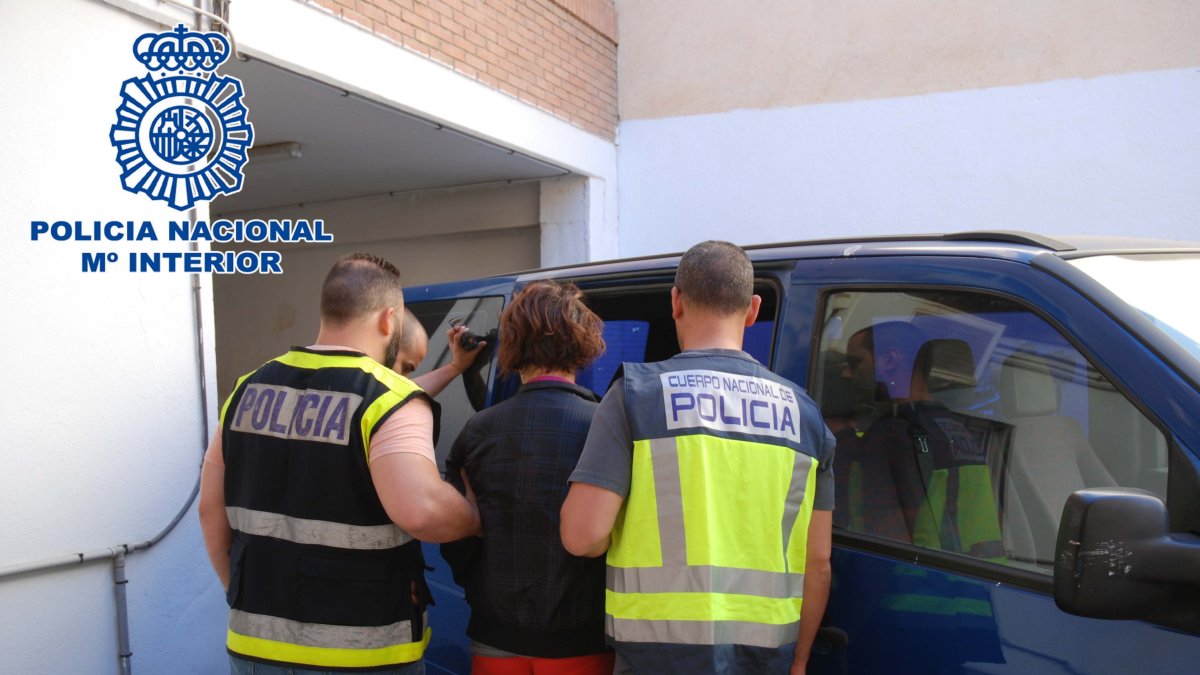 Traslado de la detenida