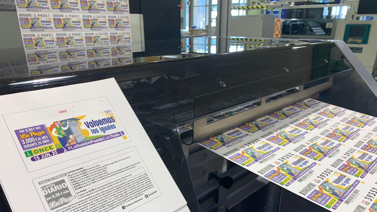 Impresión de los cupones de la Ilusión.