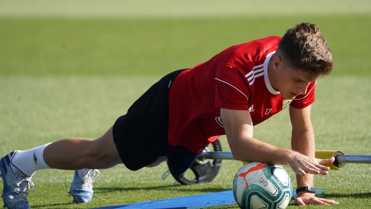 Corpas en un entrenamiento.