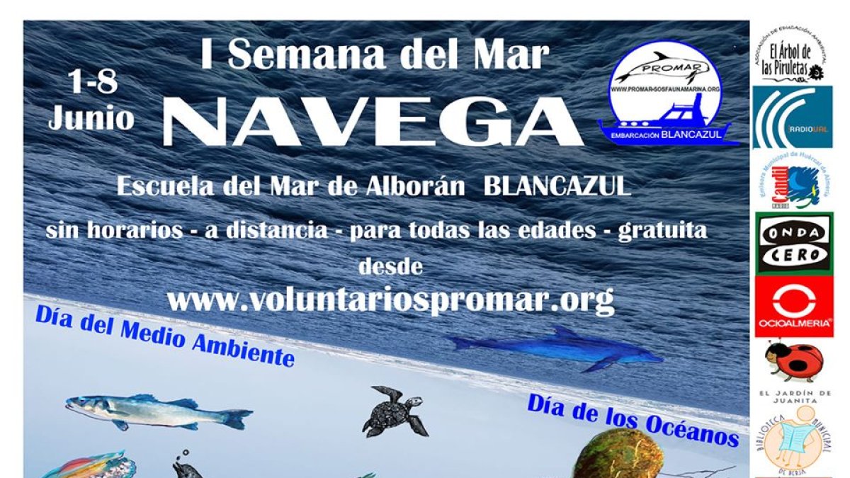Cartel I Semana del Mar de la Asociación PROMAR.